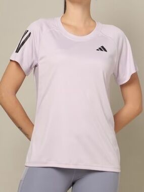 adidas women’s Lavender Short-Sleeve Athletic Tee